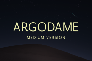 Argodame Medium for Web Design: A Friendly Display Font