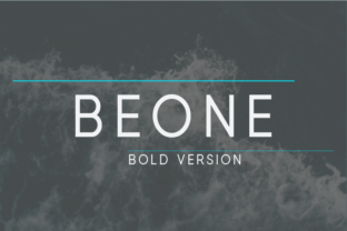 Beone Bold: A Designer's Take on a Modern Sans Serif Typeface