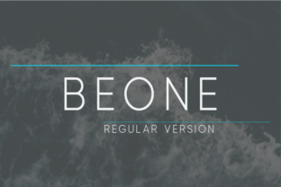 Beone Regular: A Modern Sans Serif for Clean Web Design