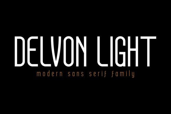 Delvon Light: A Modern Sans Serif Font for Branding Success