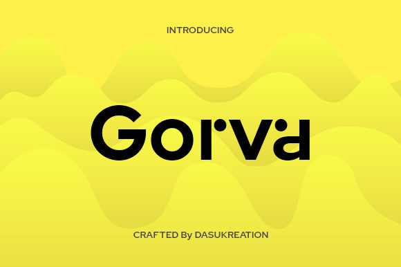 Gorva Font for Modern Web Design