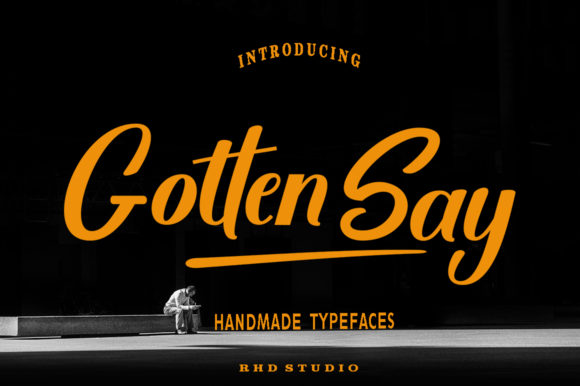 Gotten Say: A Bold Serif Font for Modern Branding