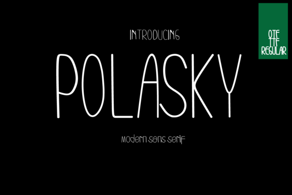 Polasky: A Versatile Sans Serif Font for Modern Branding