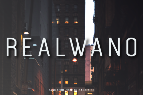 Realwano: A Modern Sans Serif Font for Bold Branding