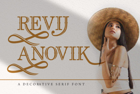 Revij Anovik: A Modern Serif Font for Handmade Creations