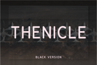 Thenicle Black: A Designer’s Take on a Bold Sans Serif