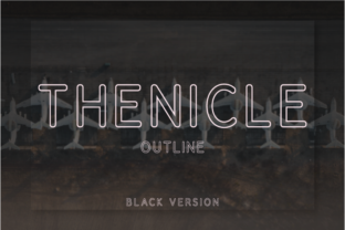 Thenicle Outline Black for Modern Web Design