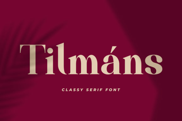 Tilmáns: A Modern Serif Font for Thoughtful Typography